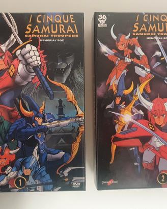 Film "I Cinque Samurai" due cofanetti