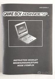 Libretto GBA SP Originale Nintendo