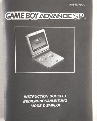 Libretto GBA SP Originale Nintendo