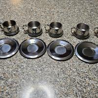 Set 6 tazzine acciaio Inox