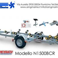Rimorchio per barche e gommoni Cresci N1500BCR
