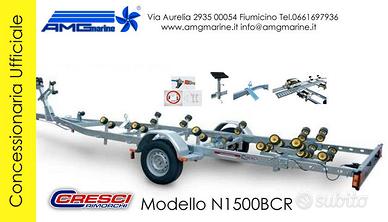 Rimorchio per barche e gommoni Cresci N1500BCR