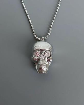 Ra-Re Collana con pendente Teschio in metallo
