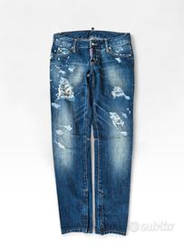Jeans Donna Dsquared2 Con zip Caviglia Tg S