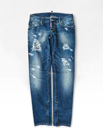 Jeans Donna Dsquared2 Con zip Caviglia Tg S