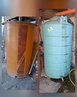 2 serbatoi per acqua 700 e 1000 litri – 100 €