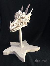 Teschio di Drago Replica Cranio su base 31 CM