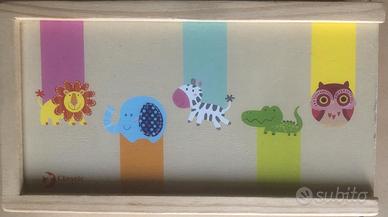 gioco domino legno animali Classic World