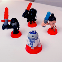 Star Wars personaggi 3D con luce Flash Heroes