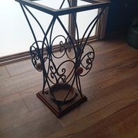 portaombrelli in ferro e legno