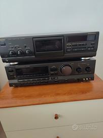 technics amplificatore+piastra deck 