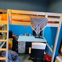 Letto a soppalco una piazza e mezzo