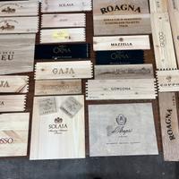 Cassette di legno smontate decorazione lotto A