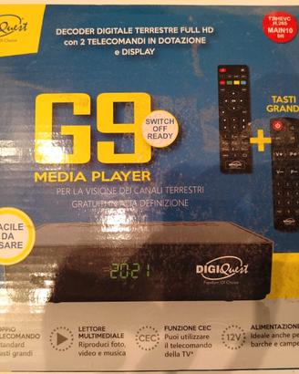 Decoder Digitale terrestre Full HD Digiquest G9 DV