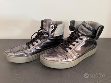 Sneakers Alte Uomo Hogan Rebel Metallizzate