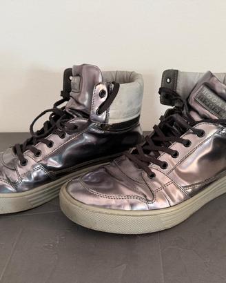 Sneakers Alte Uomo Hogan Rebel Metallizzate