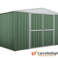 Box in lamiera Acciaio 360x260cm 9mq verde scuro