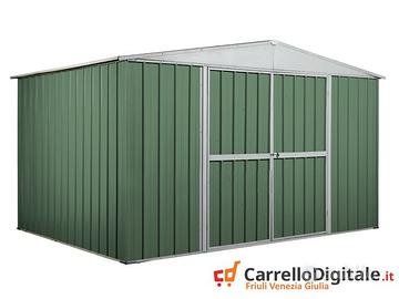 Box in lamiera Acciaio 360x260cm 9mq verde scuro