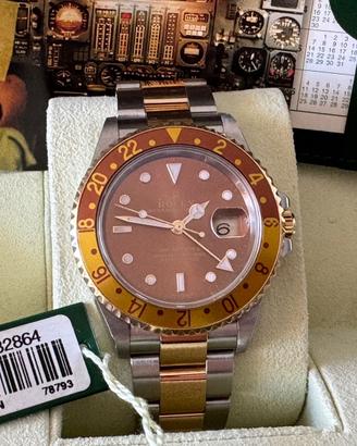Rolex gmt acciaio oro 16713 full set
