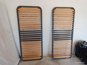 Coppia di reti con doghe ammortizzate