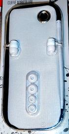 Cuffie auricolari con custodia smartphone