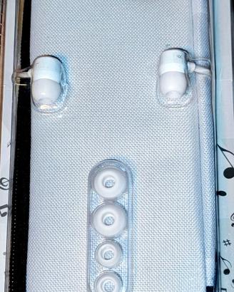 Cuffie auricolari con custodia smartphone