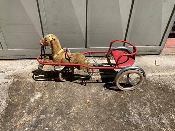 Calesse carretto con cavallo anni 50