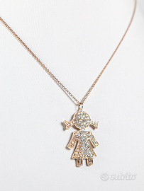 Collana bimba in oro rosa
