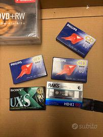 5 audiocassette vintage sigillate Sony Philips RAK