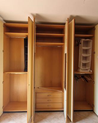mobile in legno per abbigliamento camera da letto