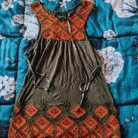 Top Zara Collection ricamato boho chic Taglia M 