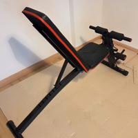 panca da allenamento richiudibile con tappeto