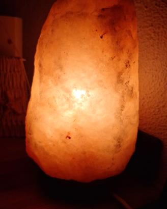Lampada di sale rosa dell'Himalaya nuova