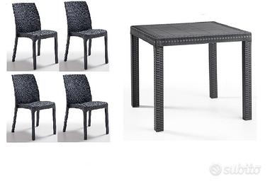 Tavoli e Sedie Esterno Ristorante Bar Set Cod81E