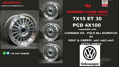 Cerchi SCOMPONIBILI 15 POLLICI VW GOLF CORRADO