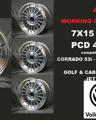 Cerchi SCOMPONIBILI 15 POLLICI VW GOLF CORRADO