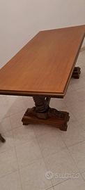 Tavolo   di legno vero intarsiato