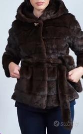 Giacca In Eco Pelliccia Con Cappuccio
