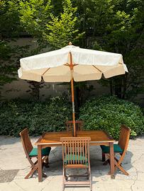 TAVOLO IN MASSELLO DA GIARDINO