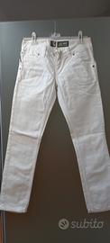 Jeans donna bianchi vita bassa