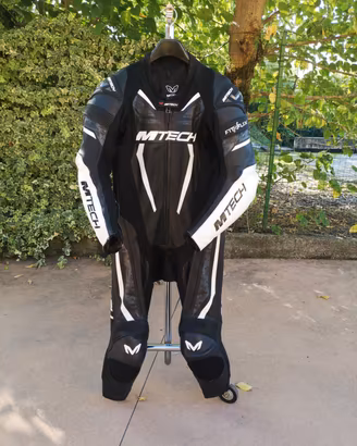 tuta moto mtech 46 come NUOVA in pelle intera