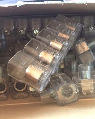 200 morsetti a cappuccio 10mm 20 stecche da 10 pz