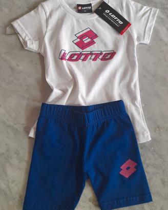 Completo Sportivo LOTTO  T-shirt + Ciclista 3/7 y