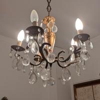 lampadario cinque luci vintage 