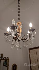 lampadario cinque luci vintage 