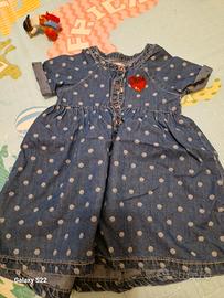 Abito bimba tipo jeans pois dpam
