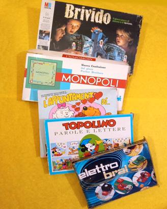 GIOCHI da tavolo anni 80