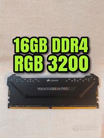 16gb ddr4 corsair vengeance pro RGB 3200mhz c16