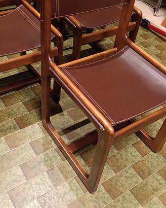 6 sedie anni 60 di Gallotti e Radice 