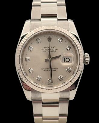 rolex datejust 36 mm diamonds 116234